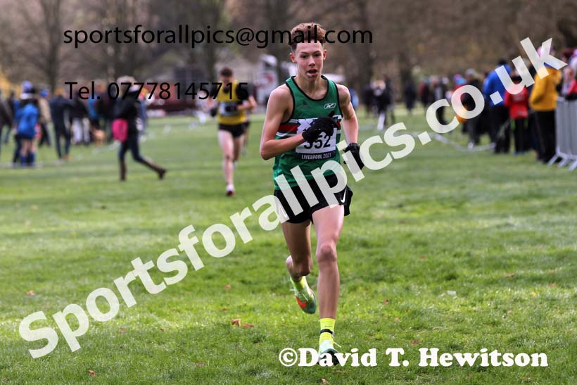 Boys under-15s, European Cross Country Championships Trials, Sefton Park, Liverpool. Photo: David T. Hewitson/Sports for All Pics